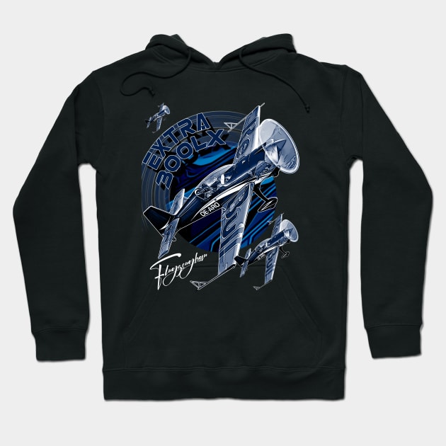 Extra 300 Flugzeugbau Aerobatic Aircraft Hoodie by aeroloversclothing